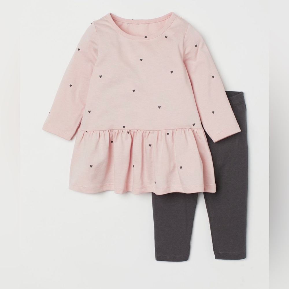 H&M 2-piece Cotton Set‎ 3 Months